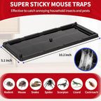 Mouse Traps, 6 Pack Large Glue Traps Mouse Traps Indoor For Home, Pre-Baited Non-Toxic Bulk Glue Boards For Mice, Snakes, Rat, Lizard, Cockroach & Spiders, Pet Safe, Easy To Use