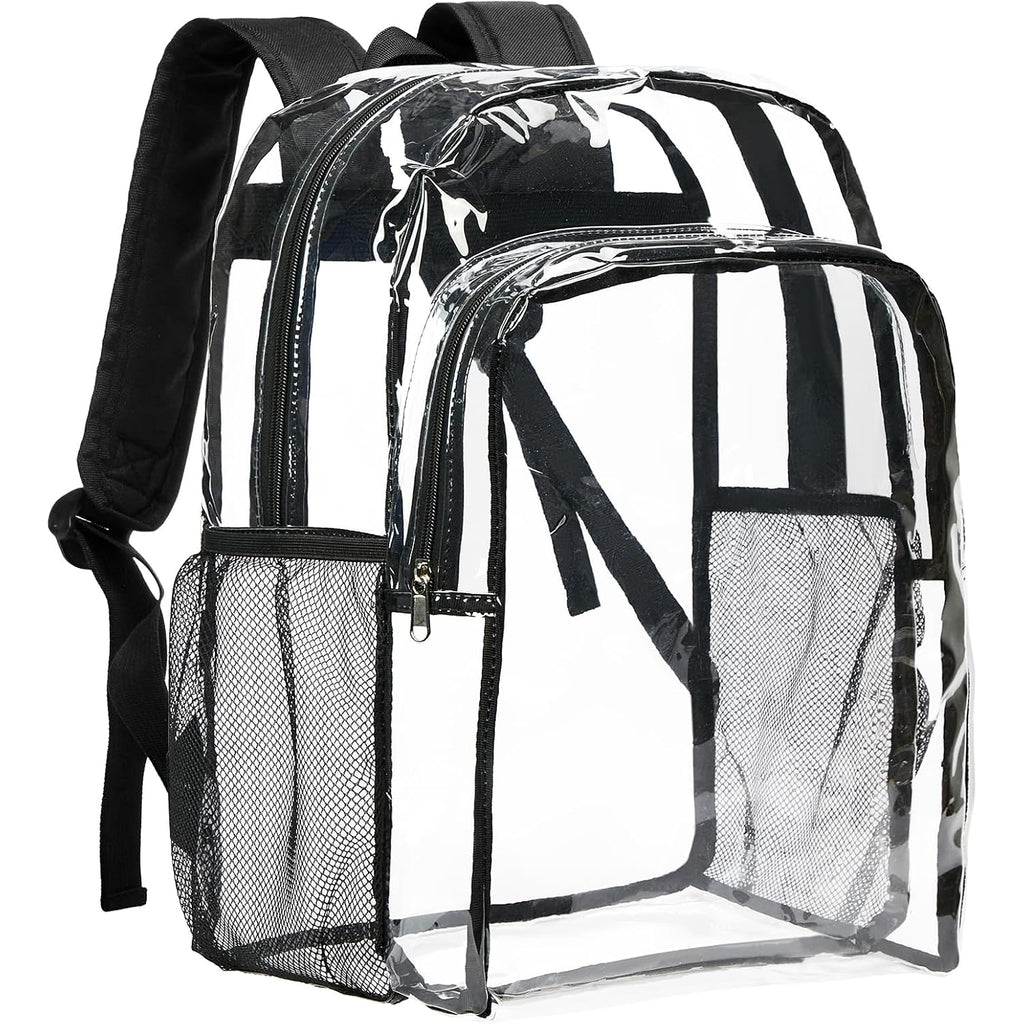 Vorspack Clear Backpack For School, 16 Inch Large Clear Bookbag | Lightweight See Through Backpacks For Girls And Boys, Reinforced Straps, Heavy Duty Transparent Clear Bag For Work Travel