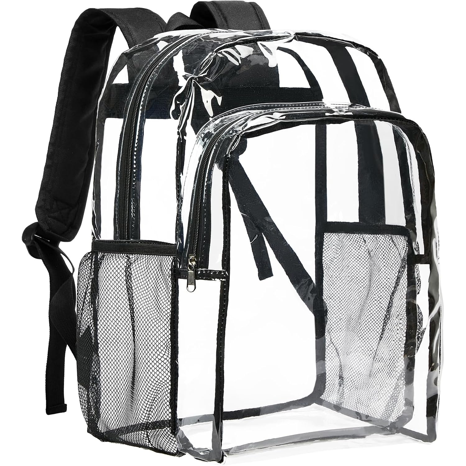 Vorspack Clear Backpack For School, 16 Inch Large Clear Bookbag | Lightweight See Through Backpacks For Girls And Boys, Reinforced Straps, Heavy Duty Transparent Clear Bag For Work Travel