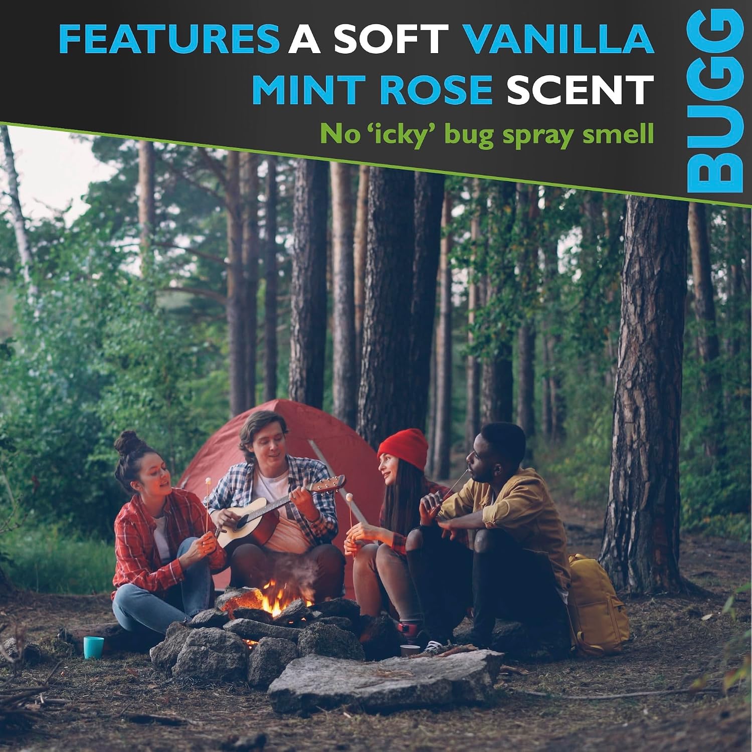 Original Insect Repellent - 4 Oz Pump Spray Bottle - 2 Pack | Repels Gnats, Mosquitoes & No-See-Ums, Deet Free, Non-Greasy, Vanilla Mint Rose Scent, Non-Sticky