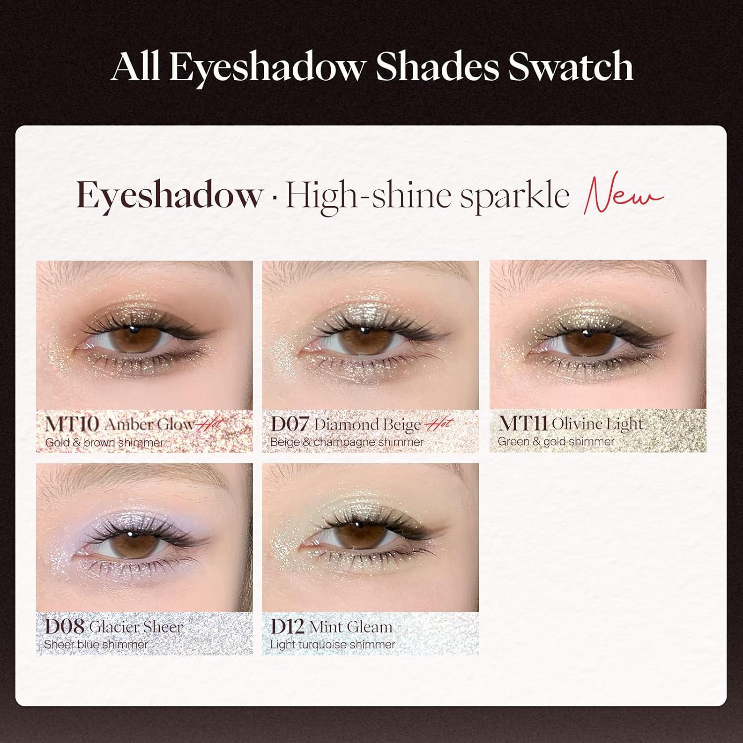 Joocyee Jelly Eyeshadow Stick, Cool-Touch Cream Eyeshadow Pencil with High-Impact Shimmer, Transfer-Resistant and Buildable Glitter Eye Makeup, Long Lasting Dewy Finish - Olivine Light