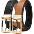 CHAOREN Reversible Belt for Women, Womens Leather Belt for Jeans Pants - 2 Styles in One Belt