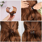 6 Pieces Hair Claw Clips, Morhom 1.3 Inch Jaw Clips For Thick Or Medium Hair