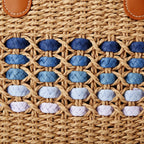Women’S Tote Bag Straw Beach Shoulder Handbag Fashion Purse 2026 Summer Vacation Travel Woven Top Handle Bag