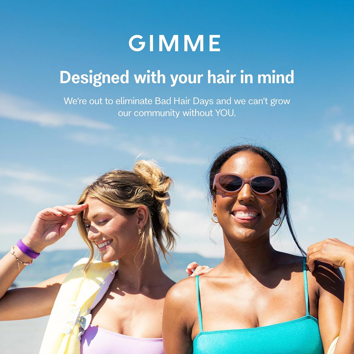 Gimme Beauty Fine Hair Claw Clips - Durable, No-Slip Design For Thin Hair - Mini Claw Clips Made From Strong & Break-Resistant Recycled Plastic - 3 Pack, Clear