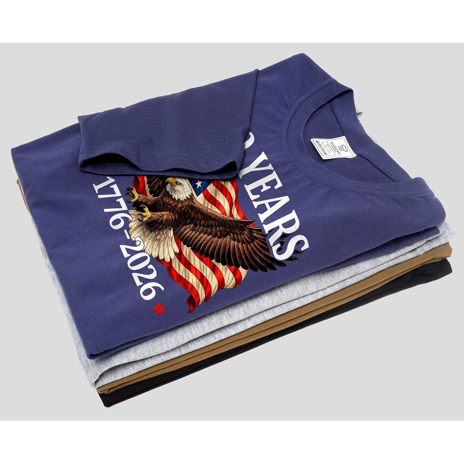 Silver Lake T-Shirts 250 Years Us Independence Day T-Shirt 4Th Of July 1776-2026 Patriotic Tee