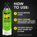 Raid Yard Guard Mosquito Fogger Outdoor, Kills Flies, Mosquitoes, Non-Biting Gnats, Small Flying Moths, Wasps And Hornets 16 Oz Pack Of 12