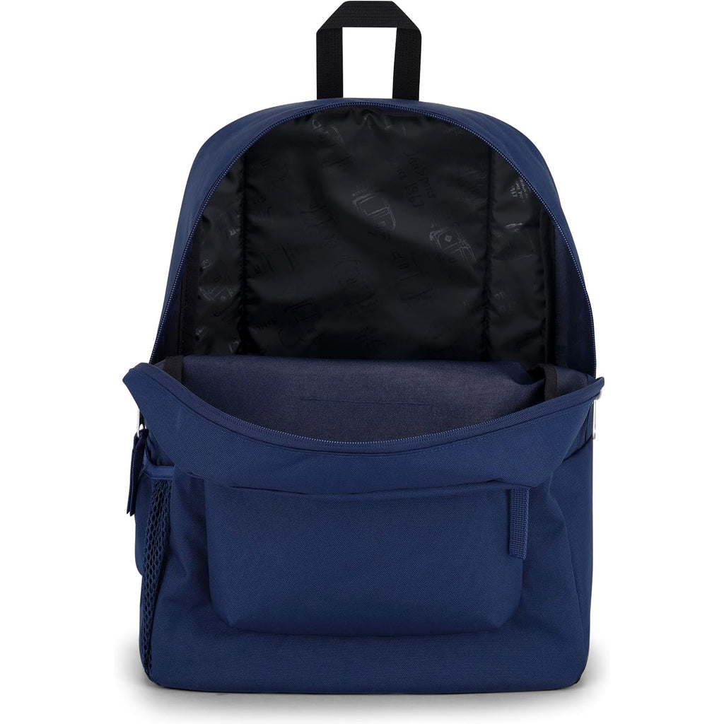 Jansport Cross Town Backpack 17" X 12.5" X 6" - Simple Bag For Everyone With 1 Main Compartment, Front Utility Pocket - Premium Class Accessories - Navy