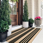 OJIA Front Door Mat 24"x51", Machine Washable Porch Rug Outdoor Door Mat Striped Entryway Rugs Indoor Outdoor Rugs Cotton Woven Entry Rug for Kitchen/Bathroom/Farmhouse/Home Entrance