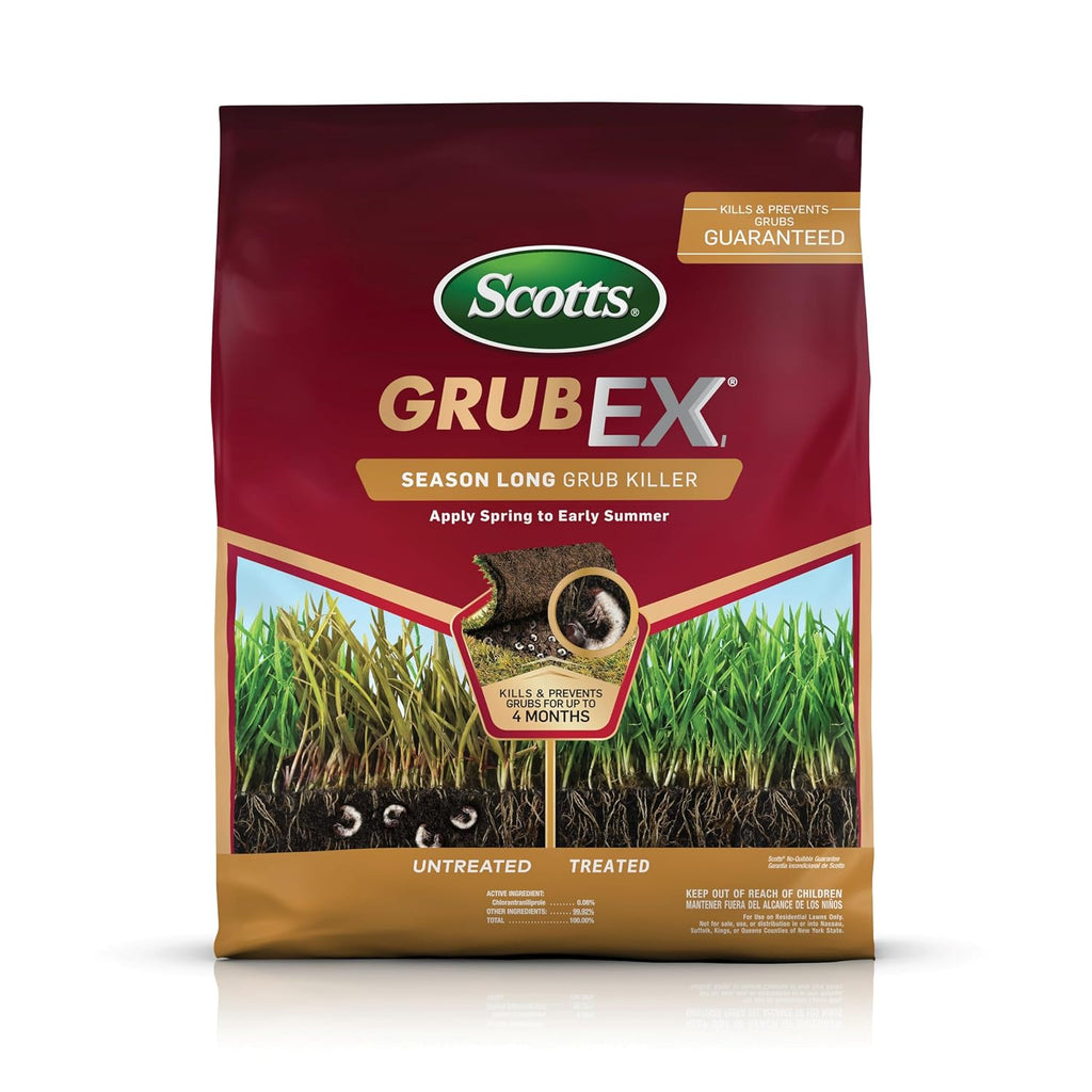 Scotts Grubex1 Season Long Grub Killer, 5,000 Sq. Ft. | Protects Lawns Up To 4 Months, Treats 5,000 Sq. Ft.