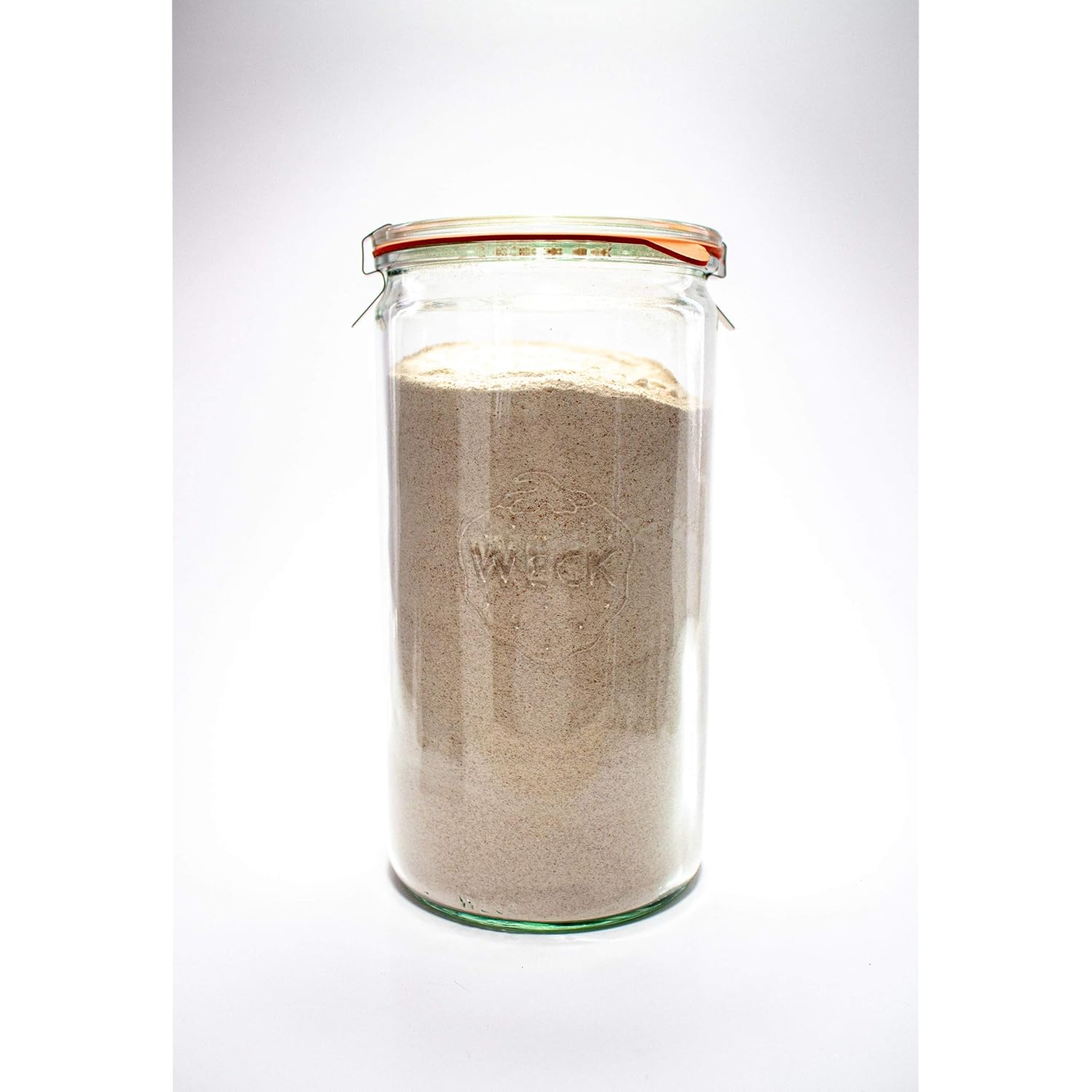 Weck Jar 974 - 1.5L Glass Jars with Large Storage Capacity - Preserving Jars with Airtight Lids Suitable for Pickling - Heat Resistant Canning Jars - Microwave Safe - (1 Jar with Glass Lid) 54 fl. oz