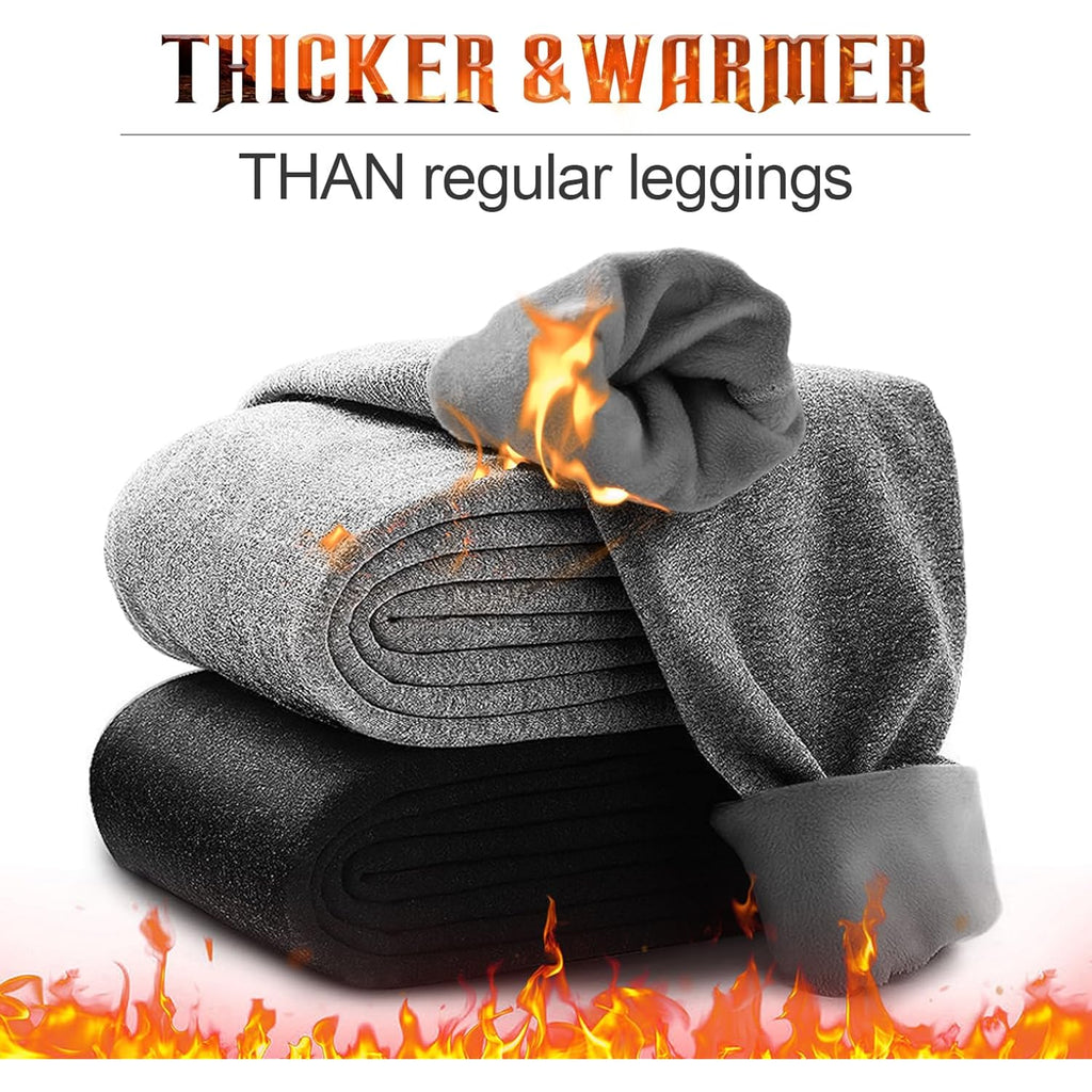 3 Pack Fleece Lined Leggings Women with Pockets -Warm Winter Yoga Pants for Women Thermal Running Workout Leggings