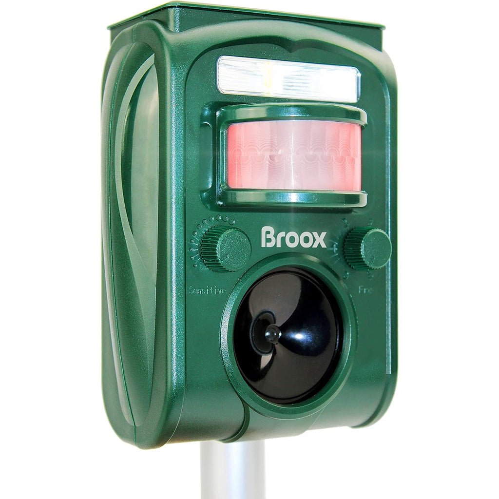 Broox 2026 Upgraded Solar Animal Repellent, Cat Repellent Outdoor, Squirrel Repellent, Deer Repellent, Ultrasonic Pest Repeller, Waterproof Ip 65, Motion Detection, Dog, Raccoon, Skunk, Rabbit, Rodent