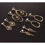 15 Pairs Gold Clip on Earrings for Women Fashion,Lightweight Fake Earrings Set
