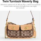 COACH Twin Turnlock Waverly Bag