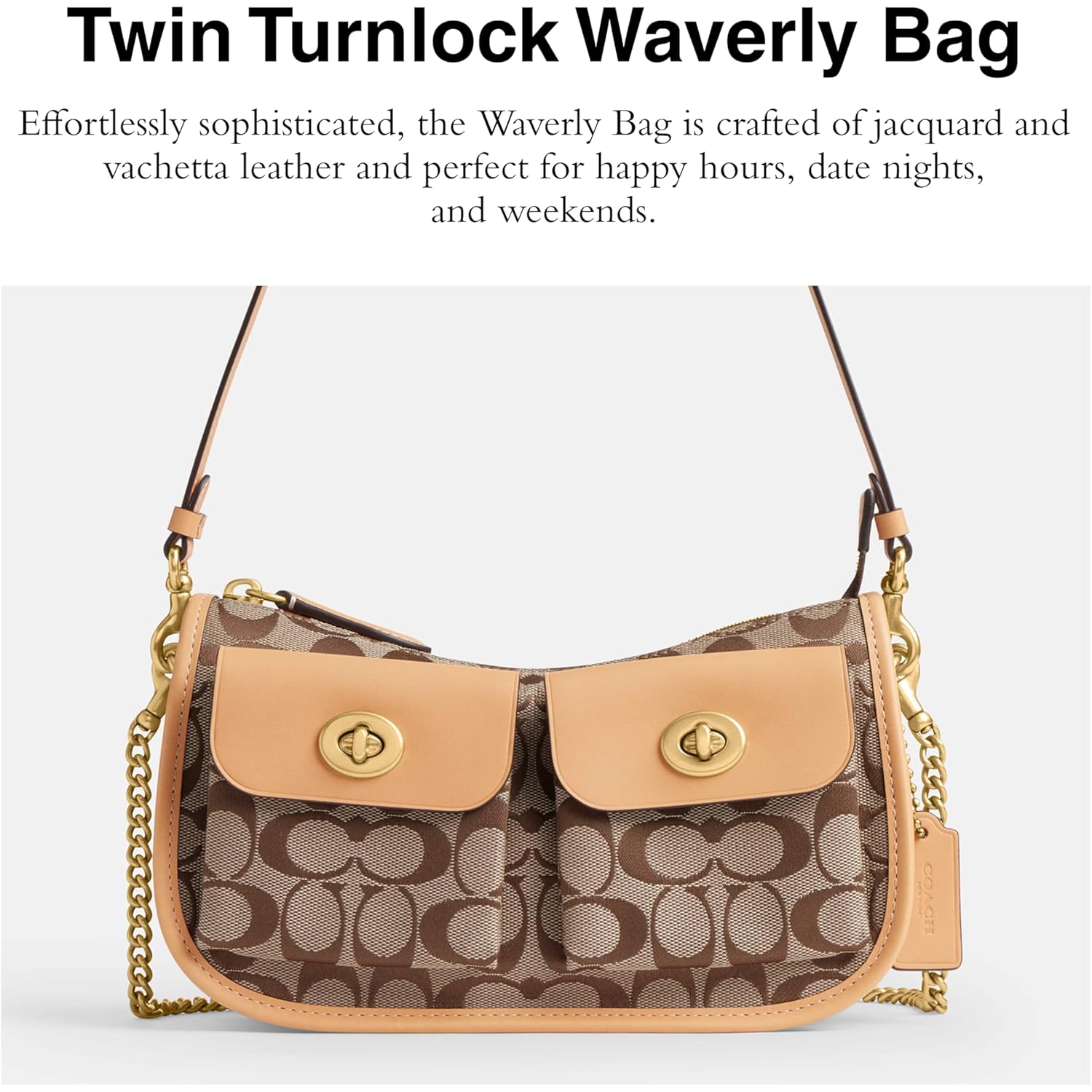 COACH Twin Turnlock Waverly Bag