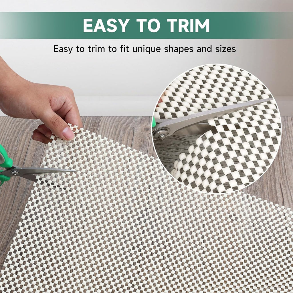 BALEINE Non Slip Rug Pad Rug Gripper for Hardwood Floors, Extra Thick Non Slip Mat Under Carpet (3'x5')