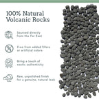 Black Lava Rocks For Fire Pit - 1 To 2 Inch 20 Lbs - Gas Fireplace Rocks - Black Lava Rock For Propane Fire Pit - Decorative Lava Stone Volcanic Rock For Outdoor & Indoor Gas Fireplace