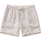 Jotook Mens Casual Chambray Shorts 7 Inch Elastic Waist Drawstring Shorts Lightweight Cotton Summer Beach Short