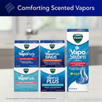 Vicks Warm Steam Vaporizer & Humidifier 1.5 Gallon Tank For Small And Medium Rooms, Night Light, Works With Vapopads And Vaposteam