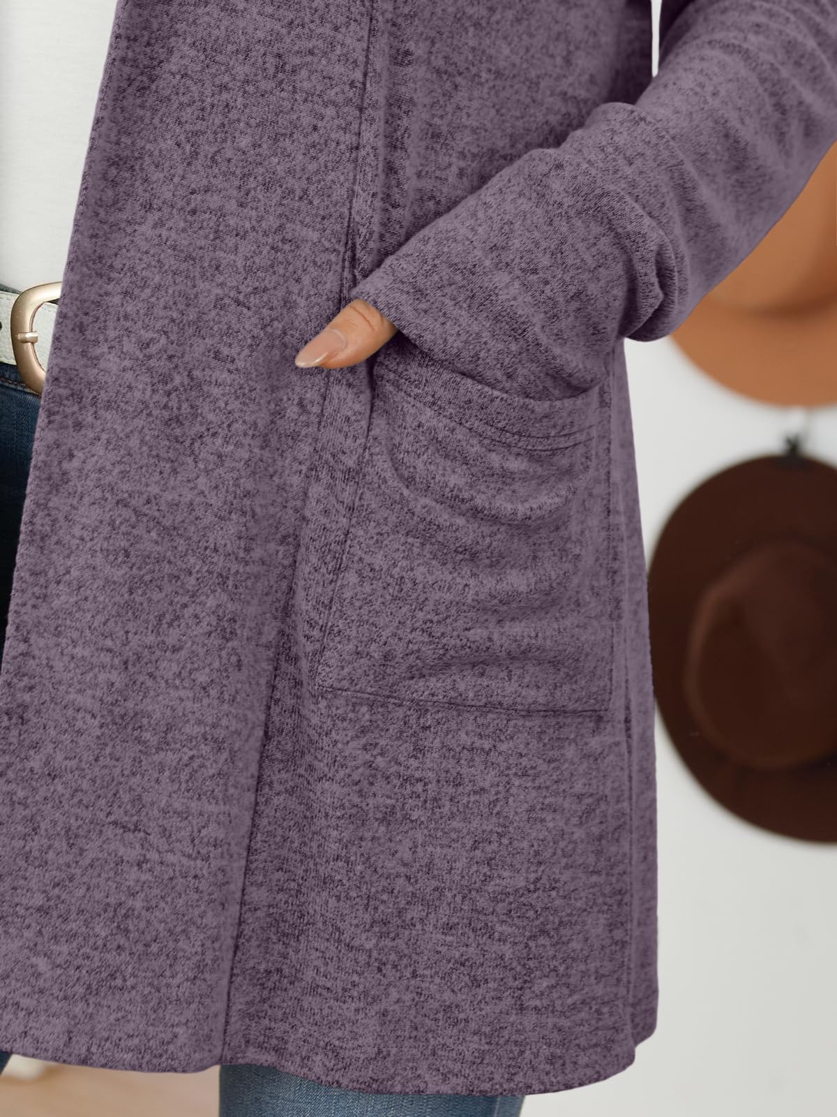 LILLUSORY Cardigan for Women Lightweight Cardigans Fall Fashion Outfits | Open Front Long Cardigan with Pockets, Business Casual Travel Outfits