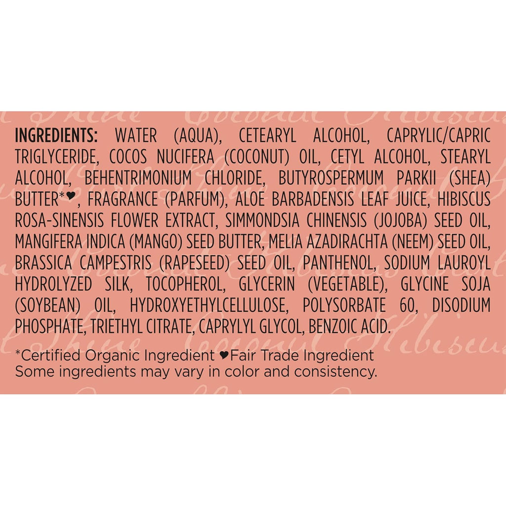 Shea Moisture Curl & Shine Conditioner Coconut & Hibiscus, For Thick, Curly Hair, To Moisturize & Soften, 24 Fl Oz