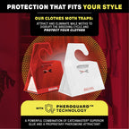 Catchmaster Clothing Moth Traps With Premium Extra Strength Odorless Pheromone Technology – Red, Xl, Extra-Strength Glue – Traps & Targets Casemaking And Webbing Moths - 6-Pack
