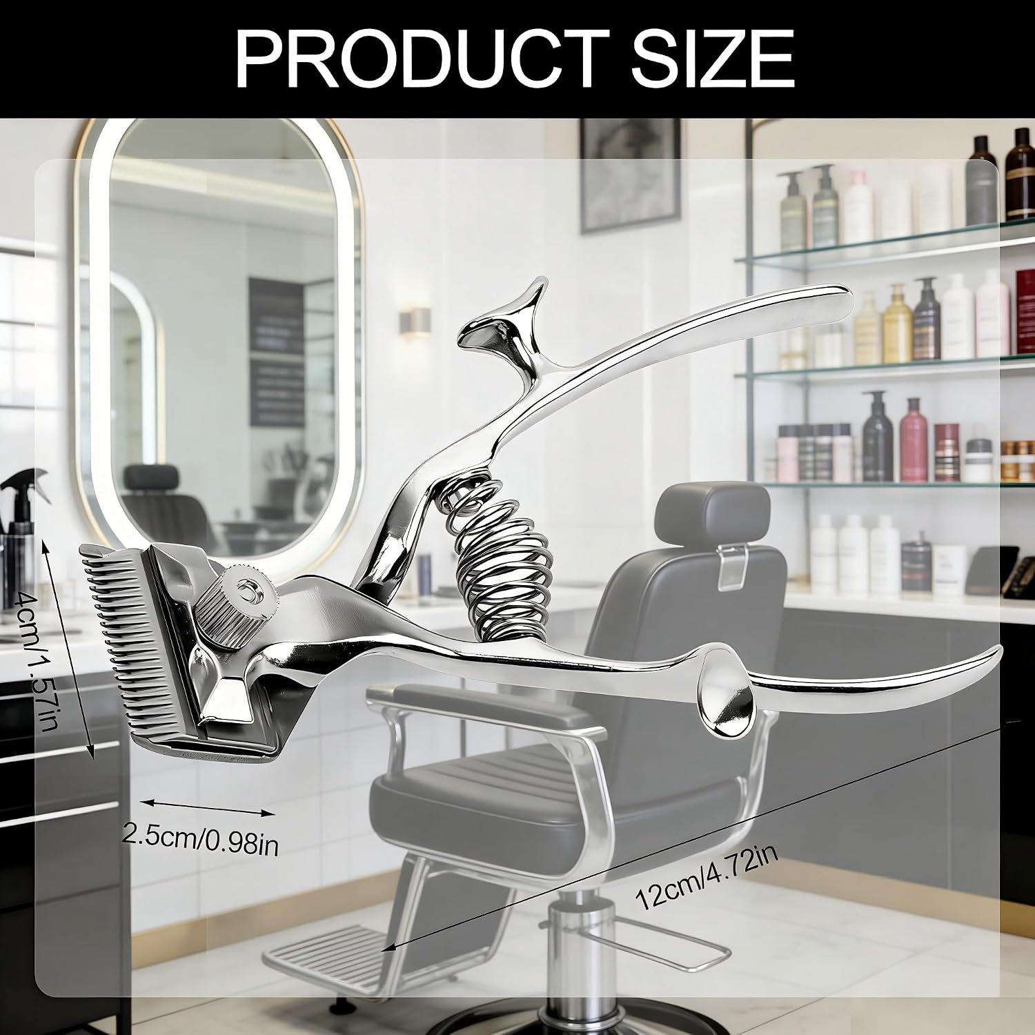 Professional Manual Clipper, Hand Push Hair Cutter For Home & Barber - Stainless Steel Hair Trimmer With Replaceable Blade, Portable Manual Haircut Tool, Style Perfect Hairstyle Anywhere