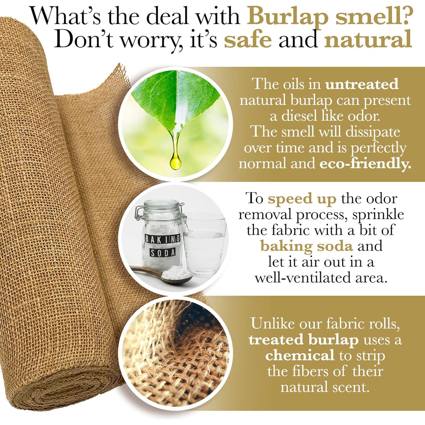 Burloptuous 40" X15 Feet Gardening Burlap Roll - Multipurpose Natural Burlap Fabric, High Density Jute Fiber Material For Decorations, Center Pieces For Home, Rustic Party Décor