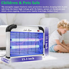 Lulu Home Electric Bug Zapper, Aluminium Indoor Mosquito Killer Insect Trap For Mosquito, Bug, Fly With Powerful 2800V Grid 25W Bulbs