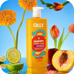 Olly Exfoliating Body Wash Happy Mood + Skin Jojoba Beads, Pineapple Enzymes & Vitamin C To Exfoliate And Reveal Softer, Glowing Skin 17 Fl Oz