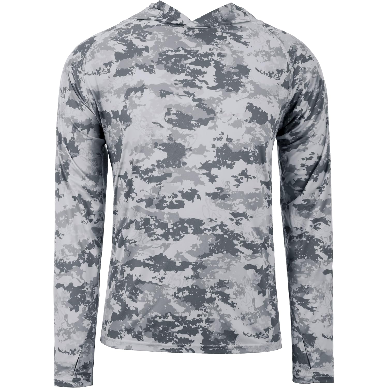 Fisheal Upf 50+ Mens Fishing Shirts With Hood，Long Sleeve Sun Protection Hunting Shirt, Lightweight Camo Shirt For Hiking