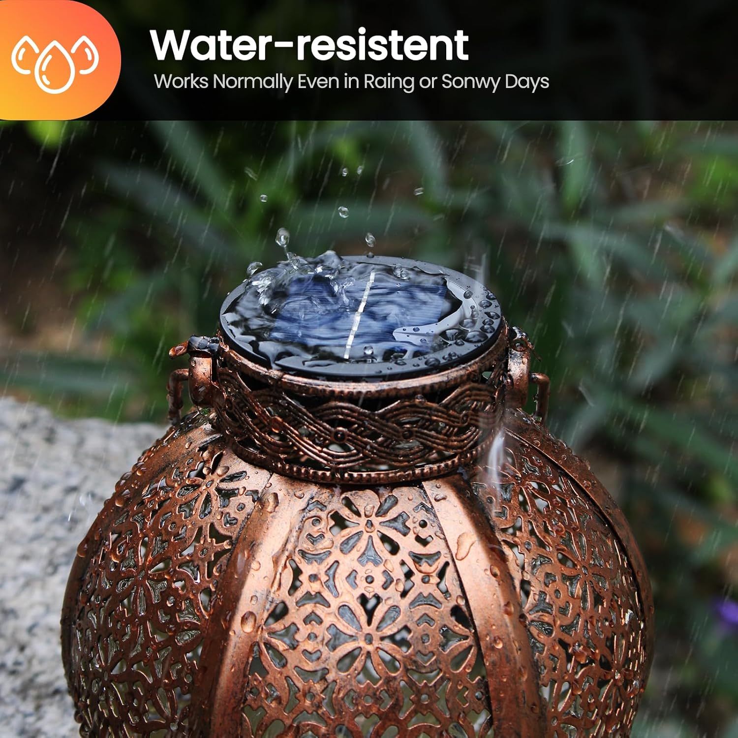 4 Pack Solar Light Replacement Top, 2.76 Inch Waterproof Solar Lantern Light Parts For Outdoor Garden, Pathway, Yard Lights & Decor (Fits Lanterns With 2.36 To 2.76 Inch Openings)