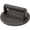 Cuisinart 6.5" Cast Iron Smashed Burger Press, Round Flat Edge Grill Press For Crispy Smash Burgers, Burger Tool For Grill And Griddle Accessories, For Bbqs And Tailgates