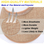 MULIMU 4-Pack Women Wide Brim Sun Visor UV Protection UPF50+ Hat Golf Visor with Clip