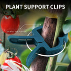 Plant Clips 40 Piece Green Gentle Gardening Plant & Flower Lever Loop Gripper Clips, Tool For Supporting Or Straightening Plant Stems, Stalks, And Vines, Garden Clips, By Rampro