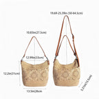 Eiyye Boho Crochet Crossbody Bag Women Handmade Hobo Purse Large Tote Bag For Summer Beachtravel Daily Use