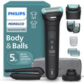 Philips Norelco Body Groomer 7000 Series, Waterproof Men's Full Body Groomer with Travel Case, Triple Protect Shave System & Body Hair Trimmer with Contour-Following 2D Flexing Head, BG7490/50