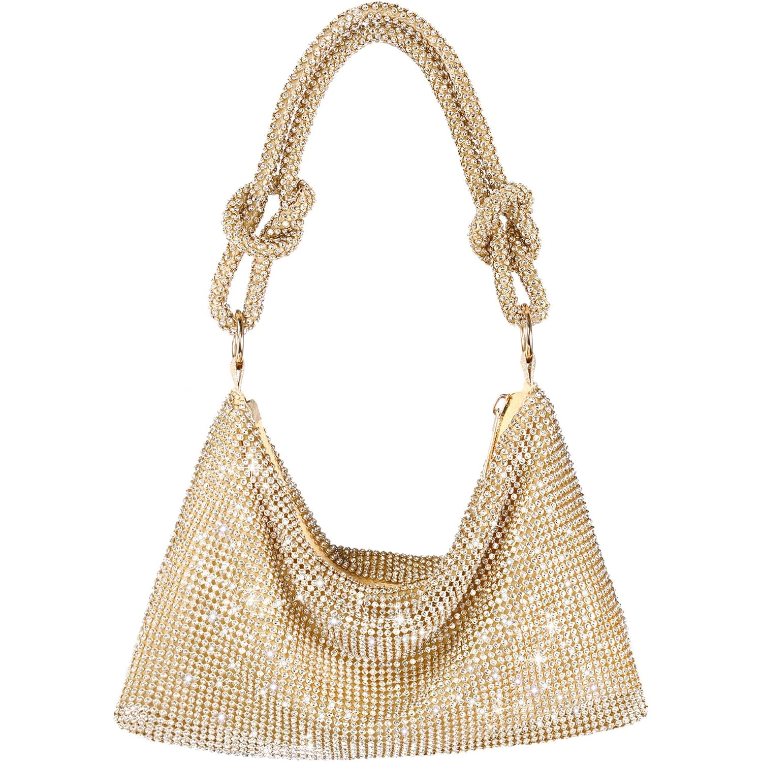 Rhinestone Purse Sparkly Evening Bag Silver Clutch Purses For Women Evening, Cross Body Handbags For Party Prom Club Wedding
