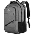 Matein Travel Laptop Backpack, 17 Inch Tsa Approved Carry On Work Bag | College School Bookbag With Trolley Sleeve, Large Business Computer Bag With Anti Theft Pocket, Grey Rucksack For Men Women
