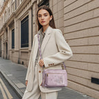KITEVIUN Crossbody Bags for Women Trendy Leather Crossbody Purse Shoulder Handbags Butterfly Design