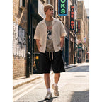 Jmierr Men'S Baggy Shorts Casual Drawstring Knee Length Baggy Sweat Shorts Loose-Fit Y2K Raw Hem Workout Shorts