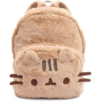 Pusheen The Cat Kids Beige Fluffy Backpack Rucksack 3D Ears Padded Straps 16 Inch School Travel Daypack Laptop Gym Bag