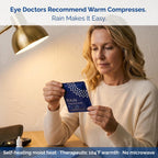 Rain - Heated Eye Mask For Dry Eyes, Self Heating Steam Eye Masks Disposable, Warm Compress For Eyes, Stye Treatment, Moist Heat, Unscented, No Microwave, Travel Ready (20 Masks)