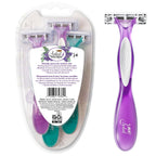 BIC Soleil 4 Escape Women's Disposable 4-Blade Razors, Lavender & Eucalyptus Scented Handles for Smooth Shaving, 4-Pack