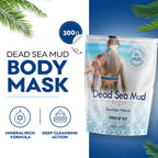 Dr. Mud'S Dead Sea Mud Body Mask From Israel, 10.5 Oz – Black Clay Body Treatment With Natural Dead Sea Minerals Deep Cleansing Skin & Beauty Mask – Skin Care Detox Product For Men & Women