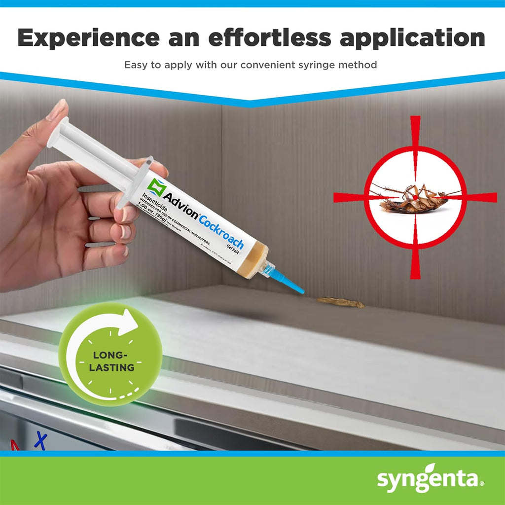 Syngenta 383920 Advion Cockroach Gel Bait 4 X 30 Gram Tubes Roach Control