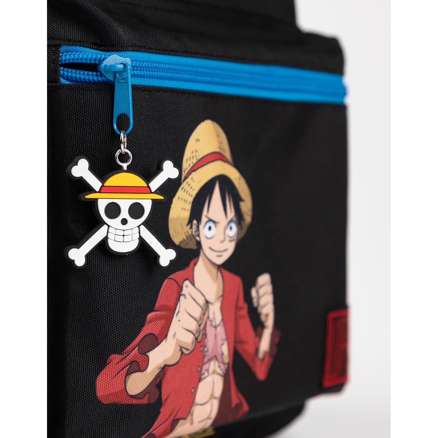 One Piece Luffy Boys Backpack | Black Rucksack With Adjustable Straps | Practical & Organised Luggage Sports School Bag | Anime Game Series Movie Merchandise Gifts For Kids & Teens