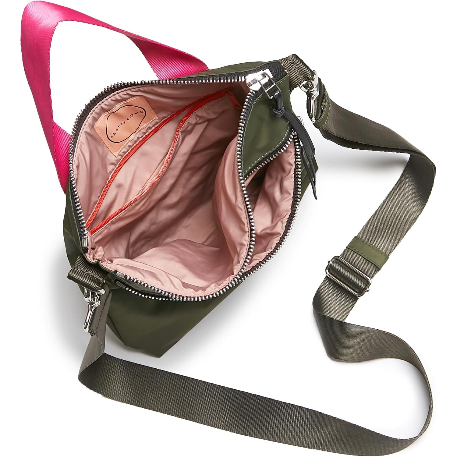 Amuse Crossbody Bag - Womens Stylish Nylon Everyday Handbag With 55" Adjustable Removable Strap
