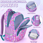 Fimibuke Kids Backpack For School Boys, 3Pcs Waterproof Toddler School Bag | Cute Bookbag Set With Lunch Box & Pencil Case For Preschool Kindergarten Elementary Back To School Student Ages 3-12, Trucks
